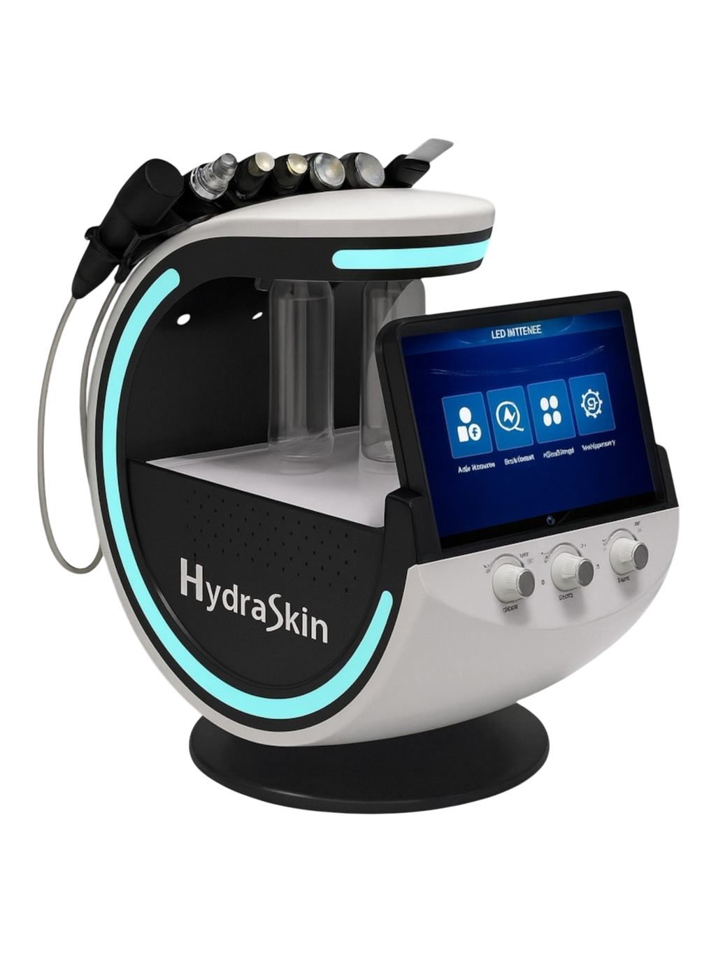 HydraSkin Microdermabrasion Ice Blue Skin Analyzer and Professional Care Advanced S